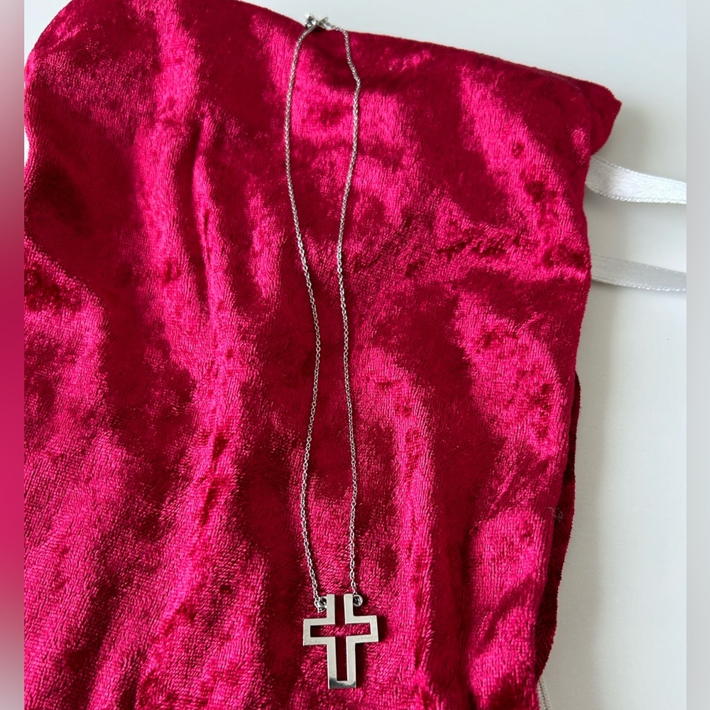 925 Silver Cross Necklace